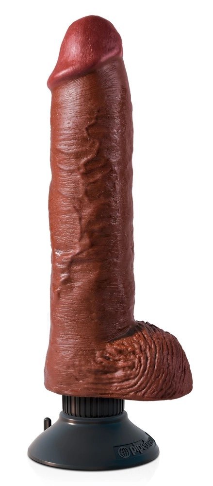 King Cock Model 10'' z przyssawką ciemny, elastyczny 25 cm