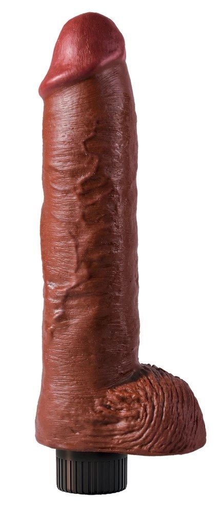 King Cock Model 10'' z przyssawką ciemny, elastyczny 25 cm