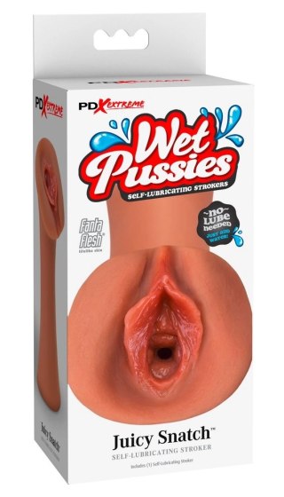 PDX Extreme Wet Pussies Juicy Snatch model ciemna skora 13,5 cm