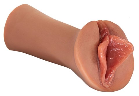 PDX Extreme Wet Pussies Luscious Lips brązowy model Fanta-Flesh 14cm