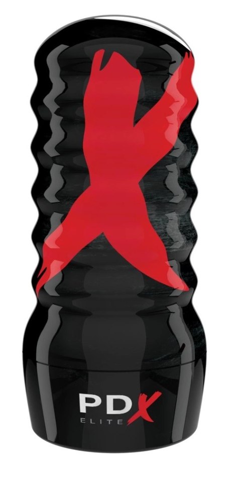 PDX Elite Air Tight Frosted - kompaktowa maszyna intymna, przezroczysta 19,1 cm