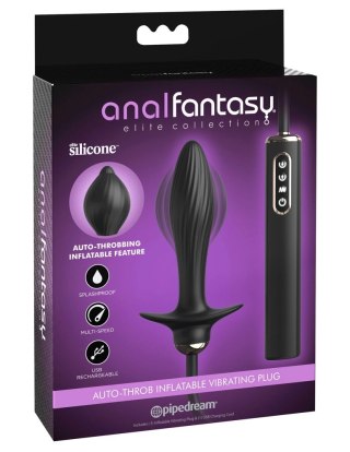 Pipedream Anal Fantasy Elite Auto-Throb Plug silikonowy, pompowany, wibrujący