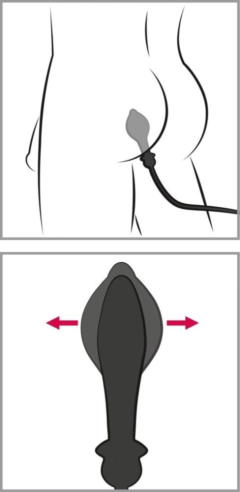 Pipedream Anal Fantasy Elite Auto-Throb Plug silikonowy, pompowany, wibrujący