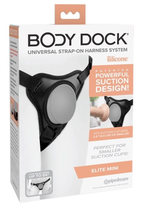 Pipedream Body Dock Elite Mini - Uprząż z regulacją, płyta dokująca 6,6 cm