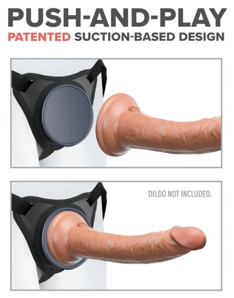 Pipedream Body Dock Elite regulowana uprząż z silikonową płytą 8,6 cm