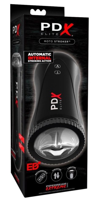 Pipedream PDX Elite Push System Ustny - automatyczna maszyna intymna, 21 cm