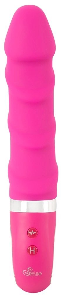 Sweet Smile Wibrator Warming Soft rożowy z funkcją grzania 22,8 cm
