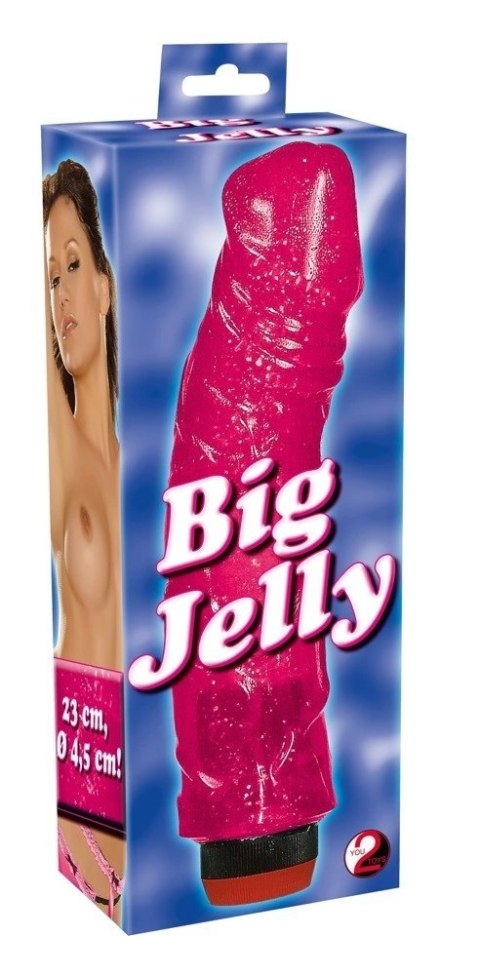 You2Toys Vibrator Jelly Large Rożowy 23 cm elastyczny model