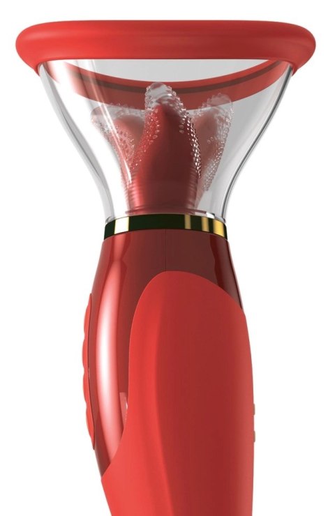 Fantasy For Her 3w1 - Wibrujący model z funkcją ssącą, fioletowy