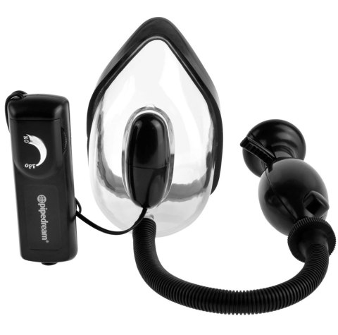 Fetish Fantasy Extreme Przezroczysta pompa intymna z pilotem wibracyjnym