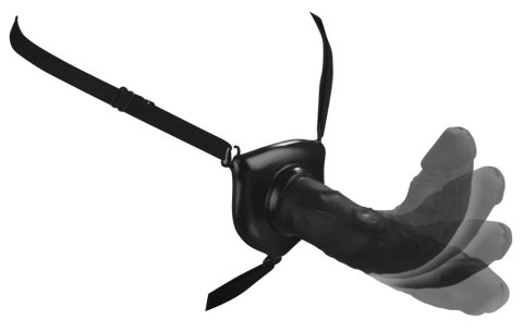 Fetish Fantasy Series Strap-On elastyczny 20 cm czarny regulowany