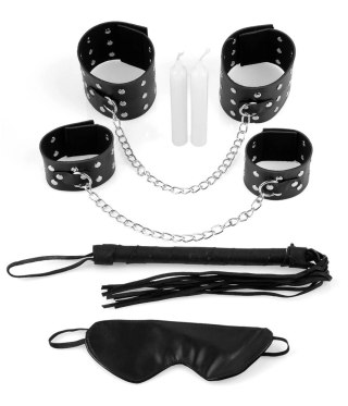 Fetish Fantasy Series Zestaw Bondage z Opaską, Kajdankami i Batem