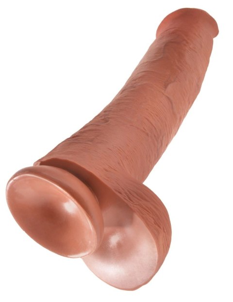 King Cock Model 38 cm ciemny - duży anatomiczny model z przyssawką