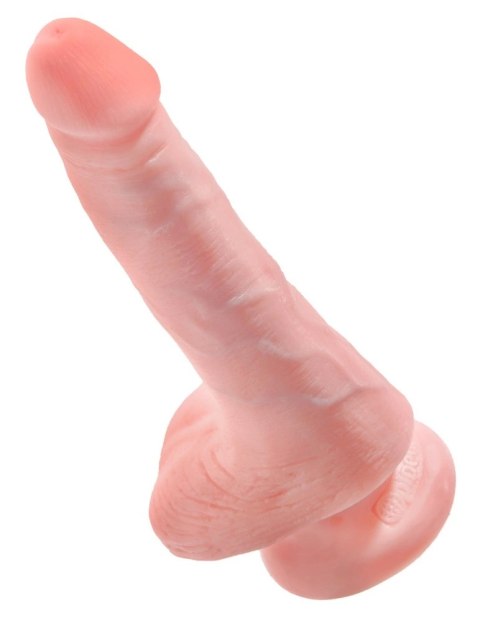 King Cock Model 6" Przyssawka Jasny Kolor Skory 15 cm PVC