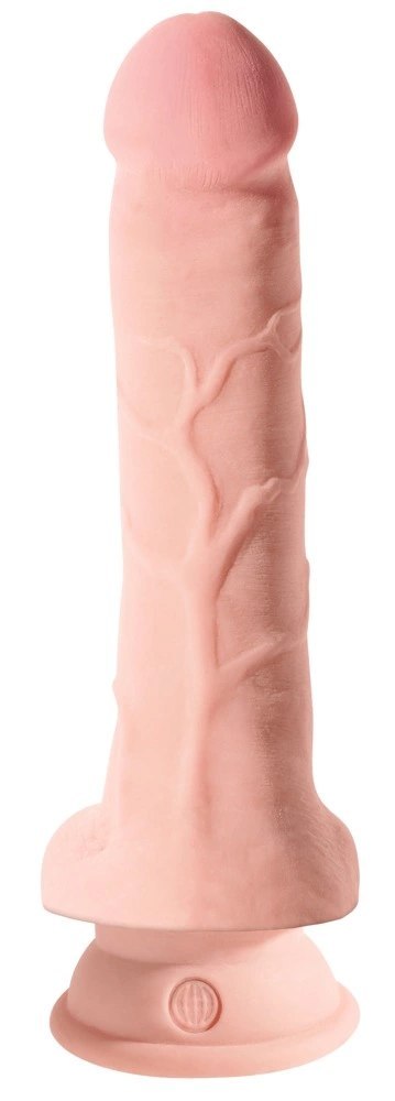 King Cock Plus Model 20 cm Jasny - Anatomiczny z Przyssawką i Bazą