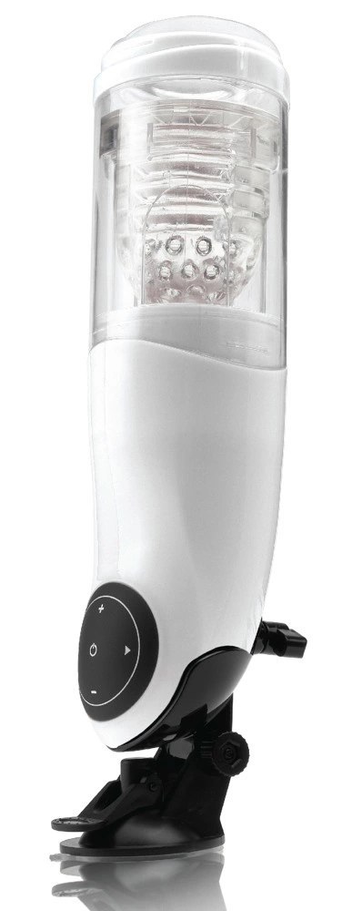 PET Wibrująca maszyna intymna z uchwytem na tablet, biała, 27,9 cm