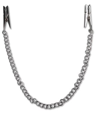 Pipedream Fetish Fantasy Series - Klipsy z łańcuszkiem, regulowane, metalowe