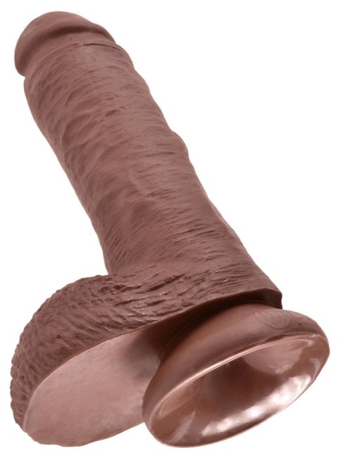 Pipedream King Cock Model 20 cm ciemny - anatomiczny kształt z przyssawką