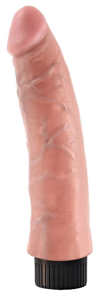 Pipedream King Cock Wibrator z Przyssawką 18 cm Jasny Skory PVC