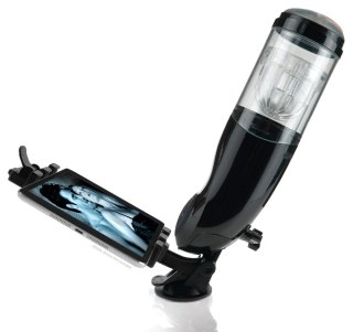 Pipedream PET Czarna maszyna intymna z uchwytem na tablet, 27,9 cm