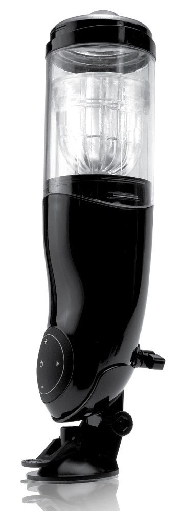 Pipedream PET Czarna maszyna intymna z uchwytem na tablet, 27,9 cm