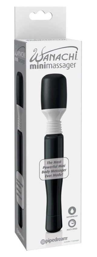 Wanachi Mini Massager 21cm - masażer z elastyczną głowką, czarny