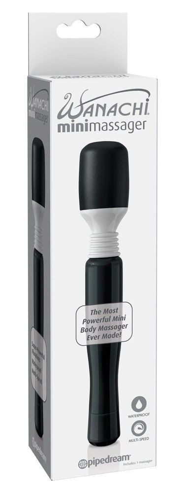 Wanachi Mini Massager 21cm - masażer z elastyczną głowką, czarny