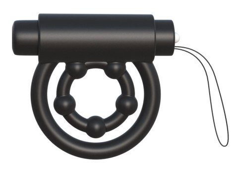 Fantasy C-Ringz Czarny Pierścień Silikonowy z Wibrobulletem i Pilotem