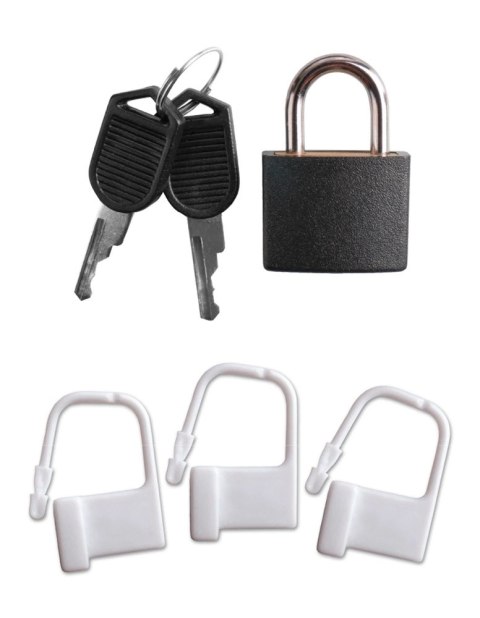 Fantasy C-Ringz Model z Metalowym Zamkiem - Silikonowa klatka 9,5 cm