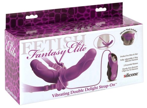 Fetish Fantasy Elite Uprząż Regulowana Podwojna Z Systemem Wibracji Silikon