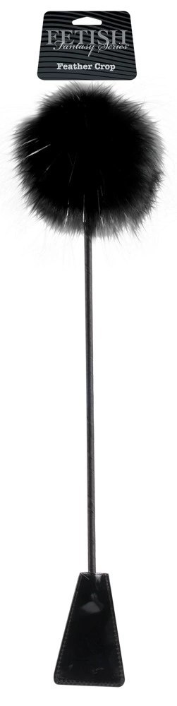 Fetish Fantasy Series Czarna packa z piorkiem, 51 cm, ABS