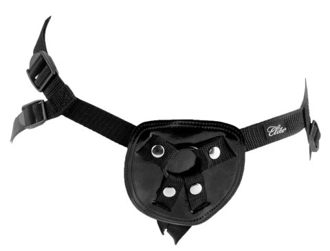 Fetish Fantasy Series uprząż regulowana 3 pierścienie lakierowana