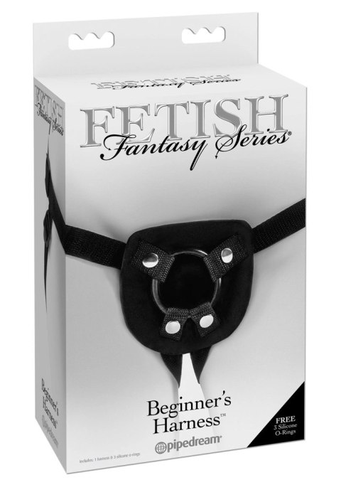 Fetish Fantasy Series uprząż z 3 pierścieniami, regulacja rozmiaru