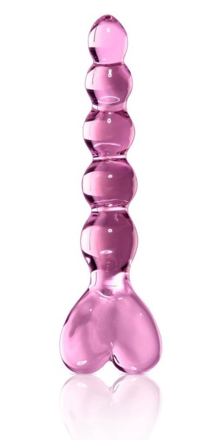 Icicles Model 24 szklany masażer kulkowy z sercem 20 cm