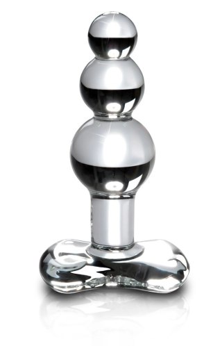 Icicles Szklany Korek Masażer z Wypustkami 10,5 cm Hipoalergiczny