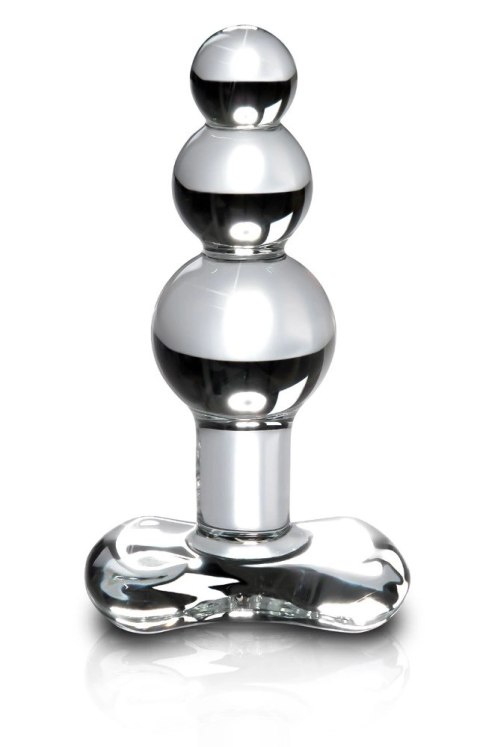 Icicles Szklany Korek Masażer z Wypustkami 10,5 cm Hipoalergiczny