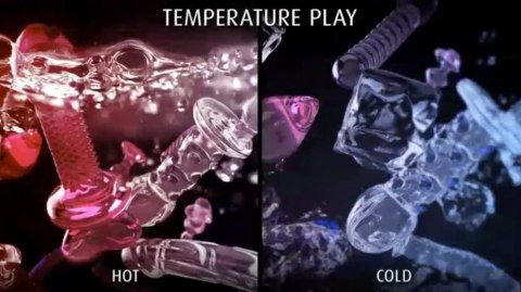 Icicles Szklany Korek Masażer z Wypustkami 10,5 cm Hipoalergiczny