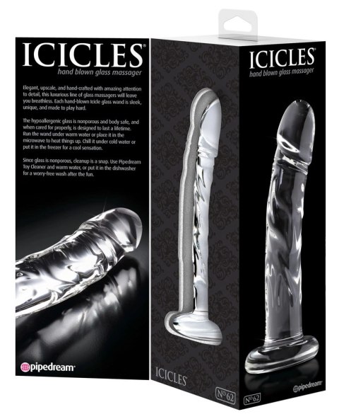 Icicles Szkło Borokrzemowe Model Zakrzywiony 18cm Anatomiczny