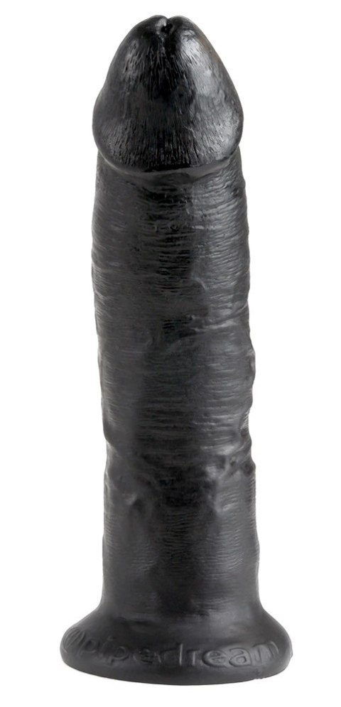 King Cock 24 cm Czarny Model Zakrzywiony z Przyssawką PVC