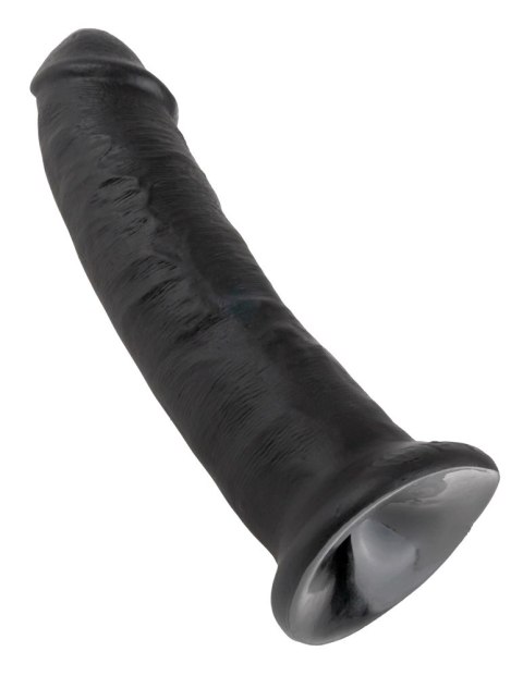 King Cock 24 cm Czarny Model Zakrzywiony z Przyssawką PVC