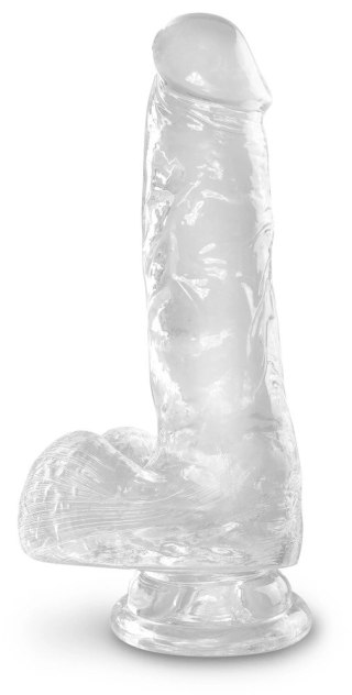King Cock Clear model 15 cm z przyssawką - przezroczysty TPE