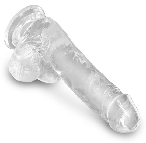King Cock Clear model 15 cm z przyssawką - przezroczysty TPE