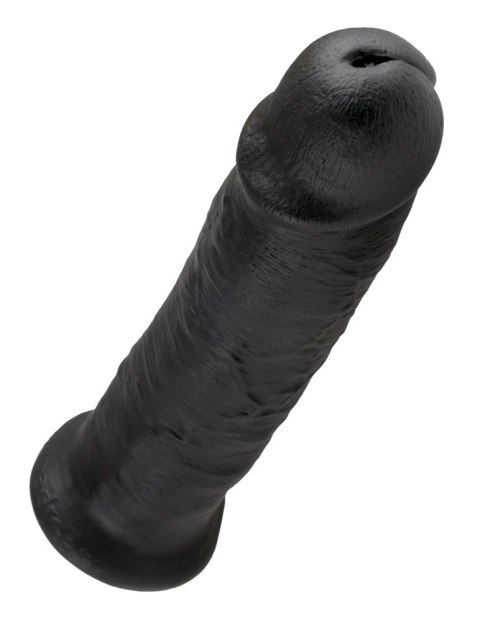 King Cock Czarny Model Zakrzywiony 25 cm z Przyssawką PVC