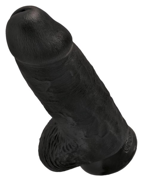King Cock model 23 cm czarny z przyssawką - anatomiczna forma PVC