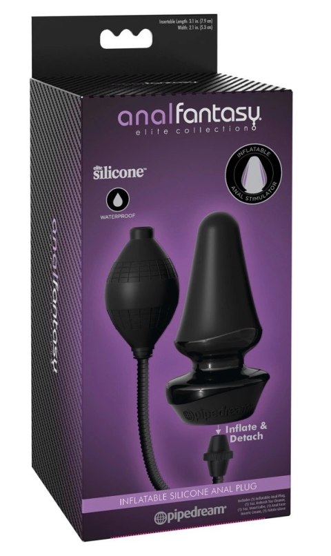 Pipedream Anal Fantasy Czarny Korek Anatomiczny Pompowany 12,4 cm