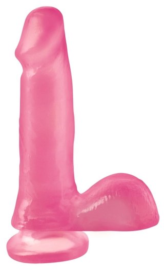 Pipedream Basix model z podstawą przyssawką rożowy 15 cm PVC