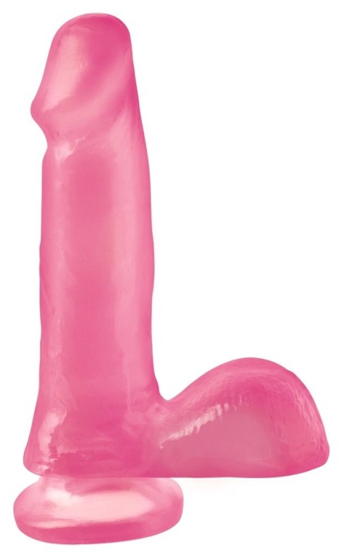 Pipedream Basix model z podstawą przyssawką rożowy 15 cm PVC