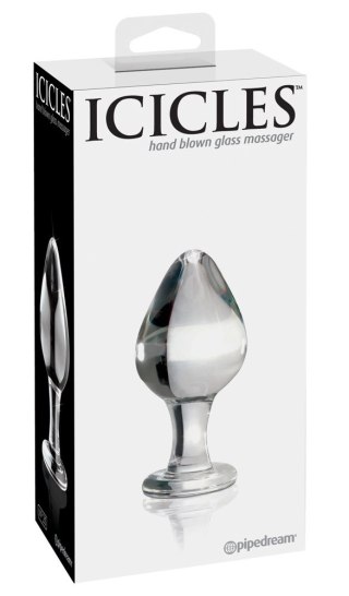 Pipedream Icicles Szklany korek do masażu hipoalergiczny 9 cm