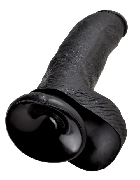 Pipedream King Cock 23 cm czarny - anatomiczny model z przyssawką