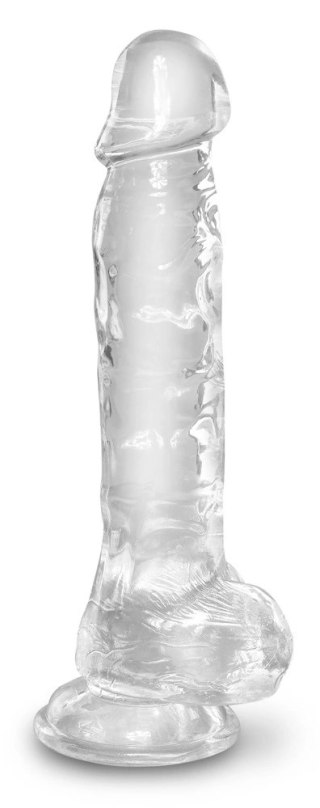 Pipedream King Cock Clear 20 cm - model przezroczysty z przyssawką